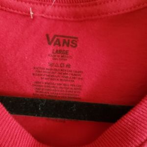 Red Vans shirt